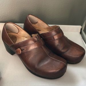 Dansko Brown Leather Clog Size 42